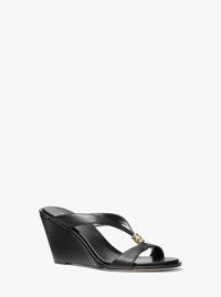Cherie Leather Wedge Sandal