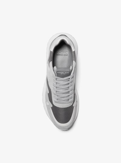 Miles Suede and Mesh Trainer in HEATHER GREY | Michael Kors