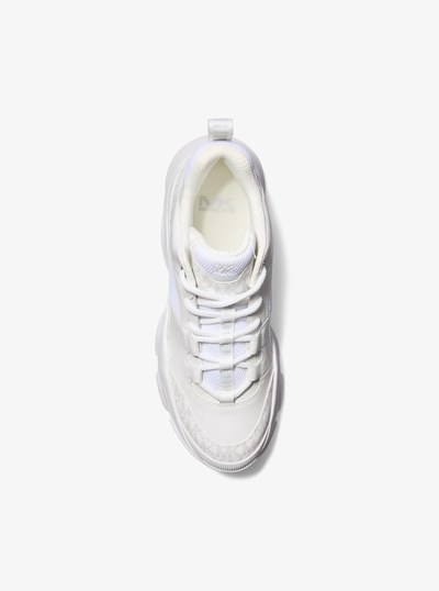 Atlas Mixed-Media Trainer in BRIGHT WHT | Michael Kors