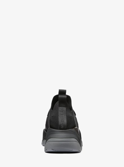 Atlas Mixed-Media Trainer in BLACK | Michael Kors