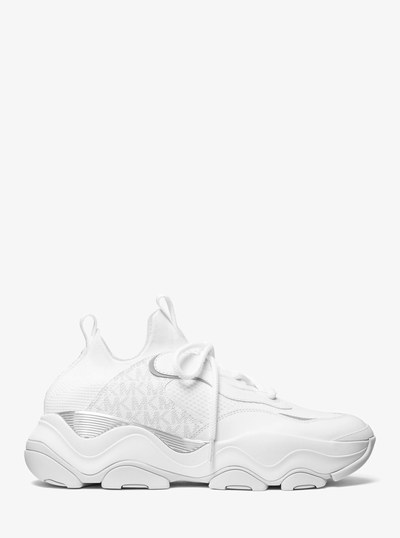 Atlas Mixed-Media Trainer in BRIGHT WHT | Michael Kors