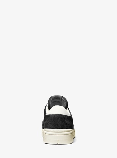 Wilton Leather and Suede Sneaker in BLACK | Michael Kors