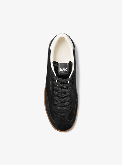 Wilton Leather and Suede Sneaker in BLACK | Michael Kors