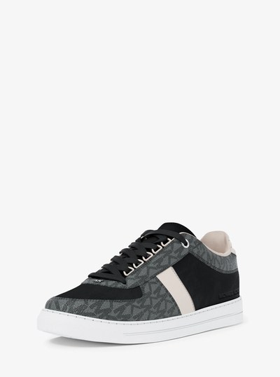 Brady Mixed-Media Sneaker in BLACK COMBO | Michael Kors