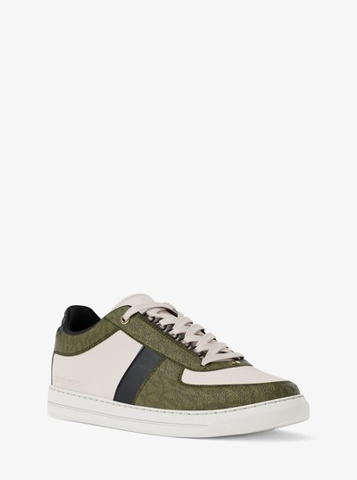 Brady Mixed-Media Sneaker in LT CRM MULTI | Michael Kors