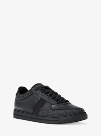 Brady Signature Logo and Leather Sneaker