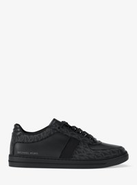 Brady Signature Logo and Leather Sneaker