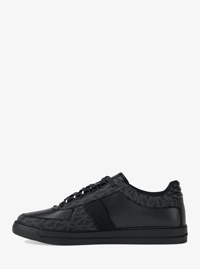 Brady Signature Logo and Leather Sneaker