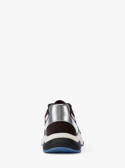 Leo Mixed-Media Trainer in CHOCOLATE COMBO | Michael Kors