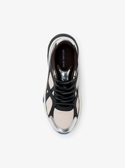 Leo Mixed-Media Trainer in CHOCOLATE COMBO | Michael Kors