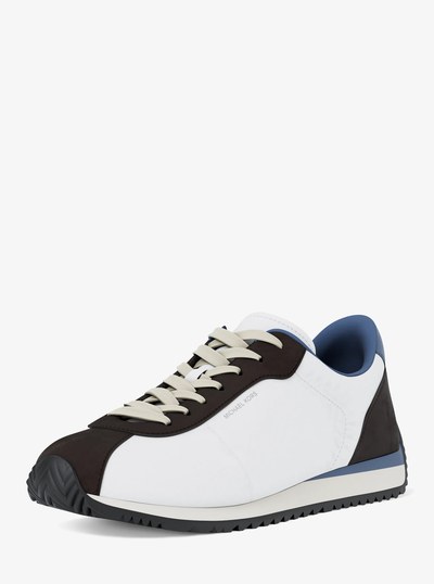 Rhodes Mixed-Media Trainer in FRCH BLU MLT | Michael Kors