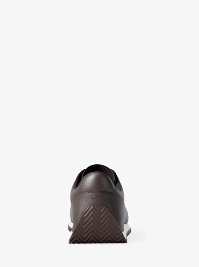 Rhodes Signature Logo and Leather Trainer in CHOCOLATE | Michael Kors