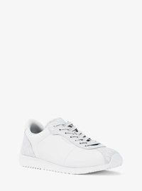 Rhodes Leather and Corded Twill Trainer