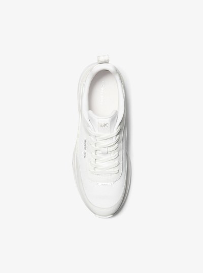 Hartley Leather Trainer in BRIGHT WHT | Michael Kors