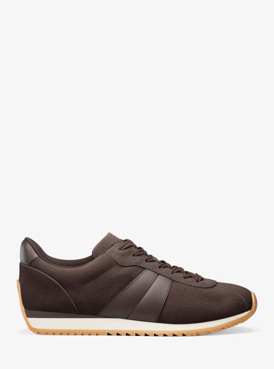Reign Suede Trainer in CHOCOLATE | Michael Kors