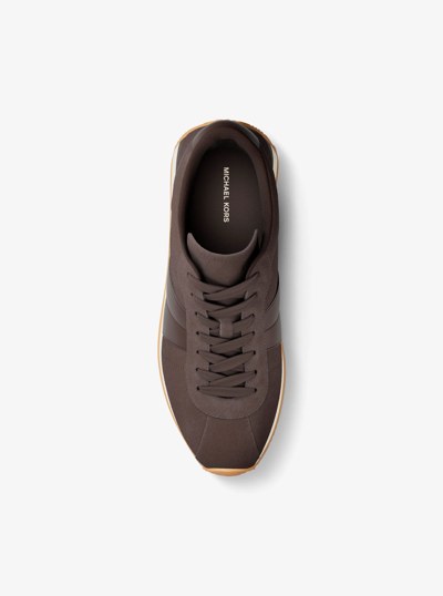 Reign Suede Trainer in CHOCOLATE | Michael Kors