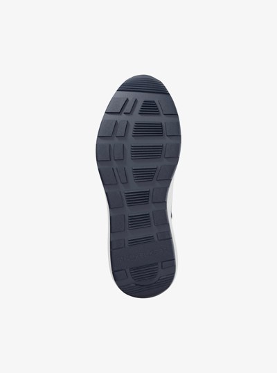 Trevor Leather and Mesh Trainer in NAVY/WHITE | Michael Kors