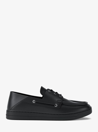 Chaussures bateau Aiden en cuir in NOIR | Michael Kors