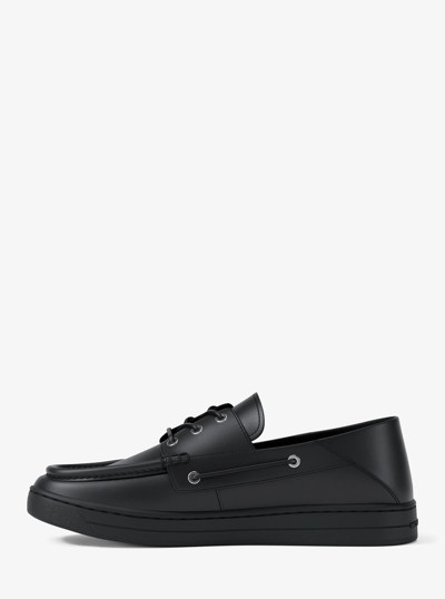 Chaussures bateau Aiden en cuir in NOIR | Michael Kors