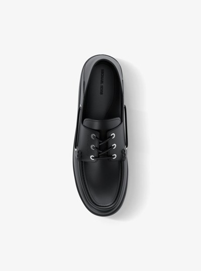 Chaussures bateau Aiden en cuir in NOIR | Michael Kors