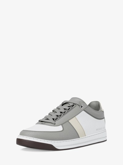 Brady Color-Block Leather Sneaker in QUARRY GREY | Michael Kors