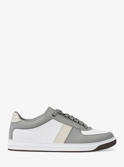 Brady Color-Block Leather Sneaker in QUARRY GREY | Michael Kors