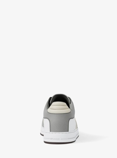 Brady Color-Block Leather Sneaker in QUARRY GREY | Michael Kors