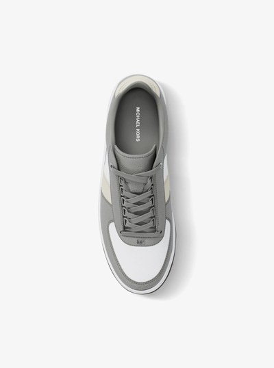 Brady Color-Block Leather Sneaker in QUARRY GREY | Michael Kors