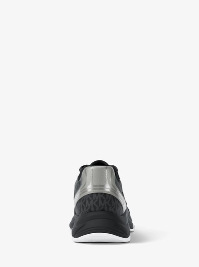 Leo Mixed-Media Trainer in BLACK | Michael Kors