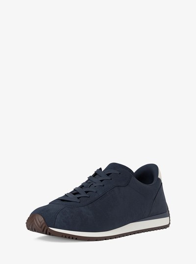 Rhodes Suede Trainer in NAVY | Michael Kors