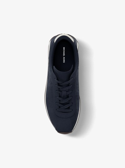 Rhodes Suede Trainer in NAVY | Michael Kors