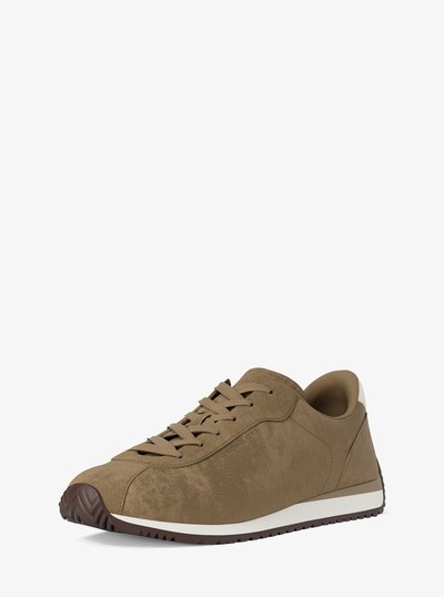 Rhodes Suede Trainer in HUSK | Michael Kors