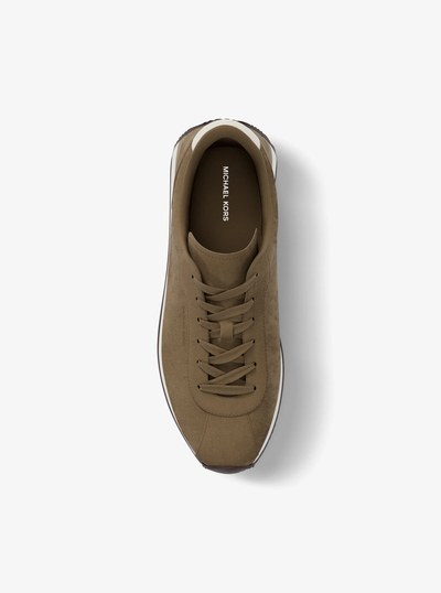 Rhodes Suede Trainer in HUSK | Michael Kors