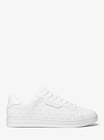 Keating Signature Logo Sneaker in BRIGHT WHT | Michael Kors