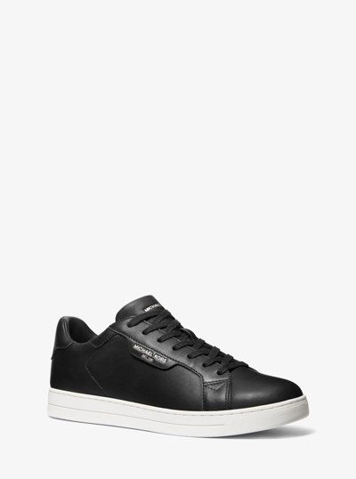 Keating Leather Sneaker in BLACK | Michael Kors