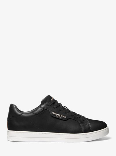 Keating Leather Sneaker in BLACK | Michael Kors