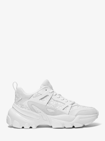 Nick Empire Signature Logo and Leather Trainer