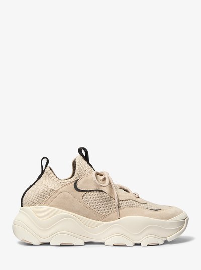 Atlas Stretch Knit Trainer in LIGHT SAND | Michael Kors