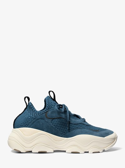 Atlas Stretch Knit Trainer in DK CHAMBRAY | Michael Kors