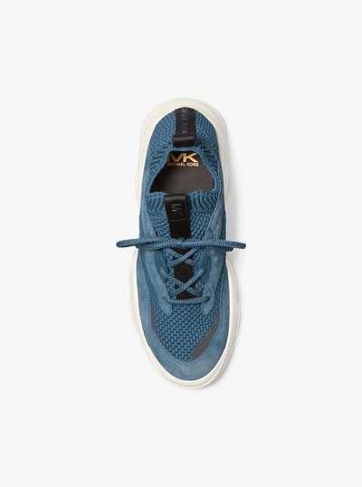 Atlas Stretch Knit Trainer in DK CHAMBRAY | Michael Kors
