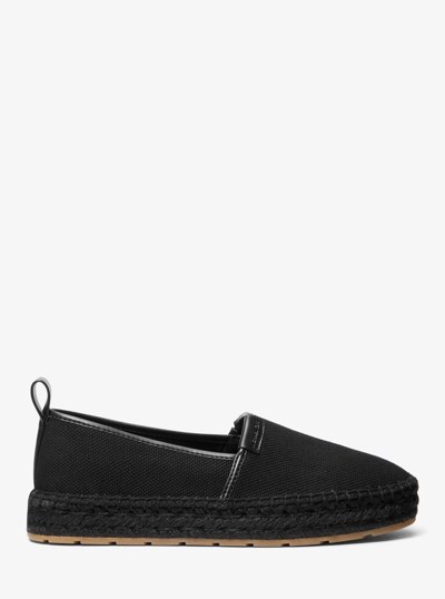 Espadrille &agrave; enfiler Elias en toile de coton in NOIR | Michael Kors
