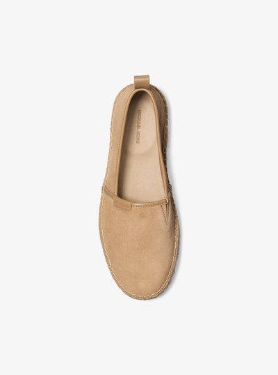 Elias Suede Slip-On Espadrille in HUSK | Michael Kors