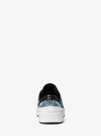 Jude Empire Diamond Jacquard Denim Sneaker in UNION WASH | Michael Kors