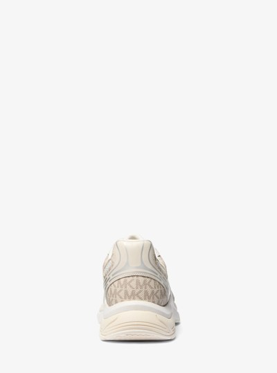 Leo Mixed-Media Trainer in VANILLA COMBO | Michael Kors