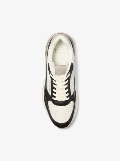Trevor Mixed-Media Trainer in BLACK COMBO | Michael Kors