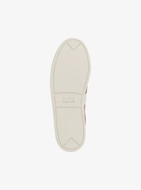 Espadrille Brady en cuir gaufr&eacute; &agrave; logo