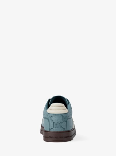Brady Logo Embossed Leather Sneaker in CHAMBRAY | Michael Kors