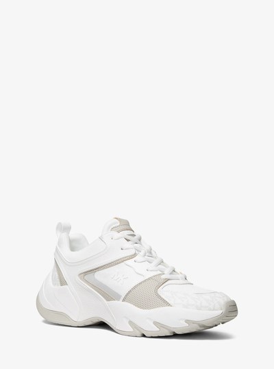 Chase Mixed-Media Trainer in BRIGHT WHT | Michael Kors