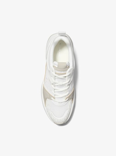 Chase Mixed-Media Trainer in BRIGHT WHT | Michael Kors
