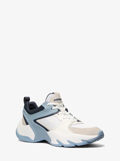 Chase Mixed-Media Trainer in CHAMBRAY | Michael Kors
